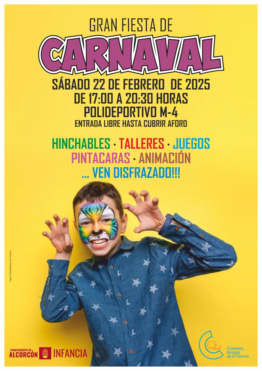 Carnaval infantil Alcorcón 2025 fiesta